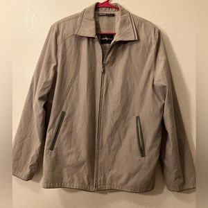 Amato Active Mens Full Zip Jacket Size Medium,Pockets,100% Polyester,Like New